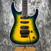 Jackson Pro Plus Series Soloist SLA3Q  - Amber Blue Burst