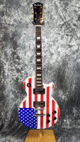 Glen Burton LP Style American Flag w/HSC