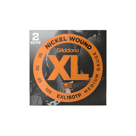 D'Addario EXL160 Medium Long Scale Bass Strings 50-105 (Two Pack)