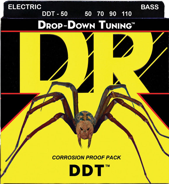 DR DDT™ Drop Down Tuning Bass Strings: Heavy 50-110