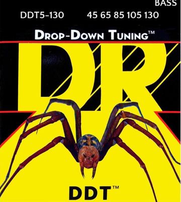 DR DDT™ Drop Down Tuning Bass Strings: 5-String Medium 45-125