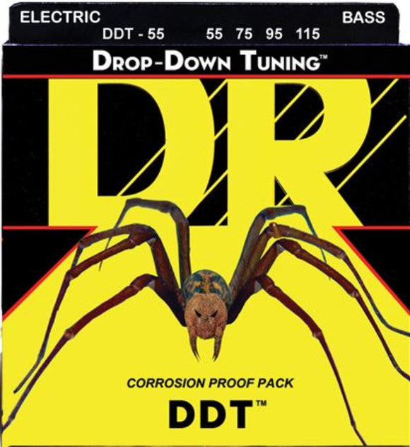 DR DDT™  Drop Down Tuning Bass Strings: Extra Heavy 55-115